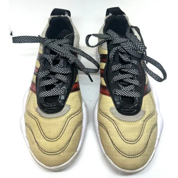 ADIDAS X ALEXANDER WANG AW Turnout Trainer Core Black-Light Brown-Bright Red 6.5