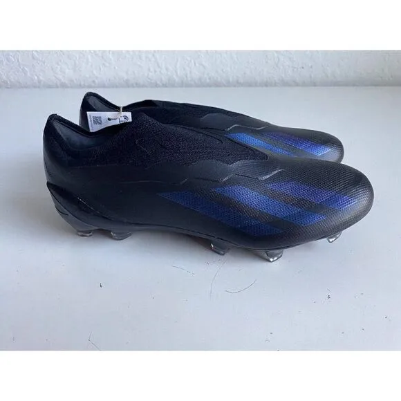 Adidas X Crazyfast.1 Laceless FG Cleats Black Men’s Size 7.5 Women’s 8.5 NEW