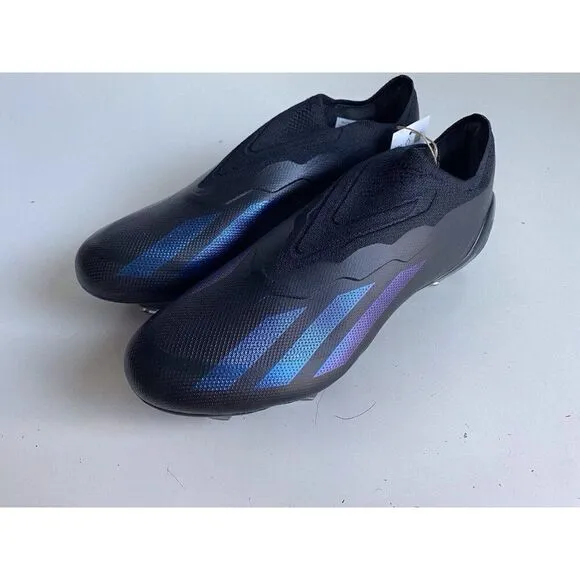 Adidas X Crazyfast.1 Laceless FG Cleats Black Men’s Size 7.5 Women’s 8.5 NEW