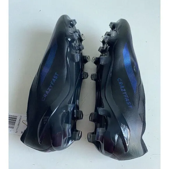 Adidas X Crazyfast.1 Laceless FG Cleats Black Men’s Size 7.5 Women’s 8.5 NEW