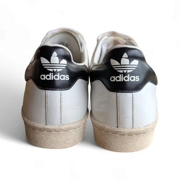 Adidas x PRADA Collab Cloud White &amp; Black Superstar Trainers Shoes Womens Sz 6