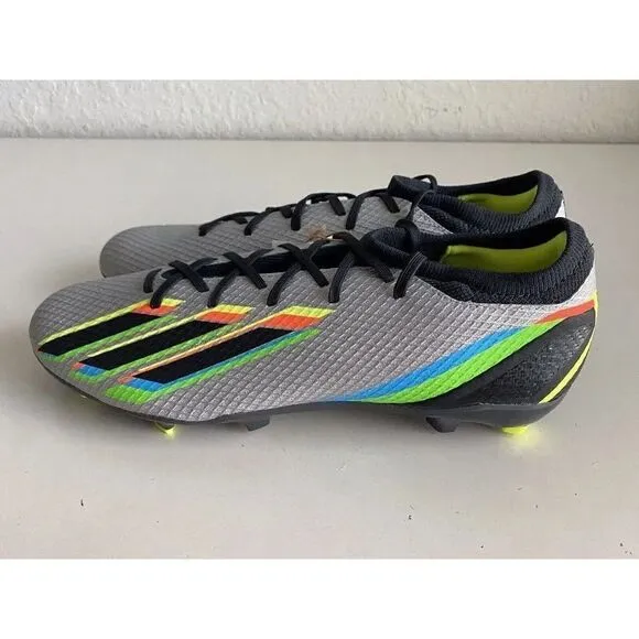 ADIDAS X SPEEDPORTAL.3 FG SOCCER CLEATS SHOES SILVER GW8454 Men’s Sz 13
