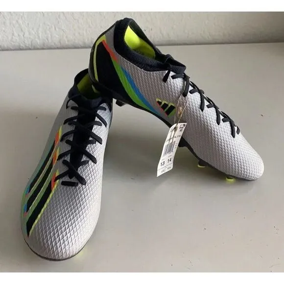 ADIDAS X SPEEDPORTAL.3 FG SOCCER CLEATS SHOES SILVER GW8454 Men’s Sz 13