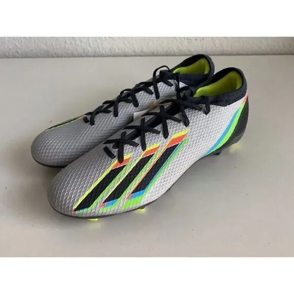 ADIDAS X SPEEDPORTAL.3 FG SOCCER CLEATS SHOES SILVER GW8454 Men’s Sz 13
