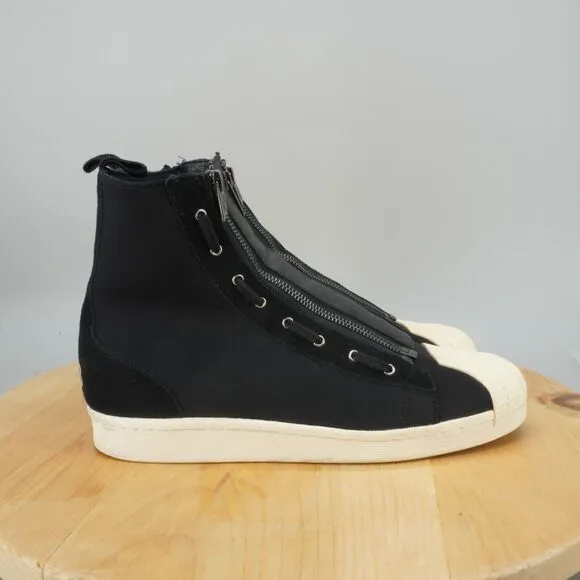 adidas Y-3 Pro Zip Mens Size 9.5 Shoes Black Yohji Yamamoto High Top Shell Toe