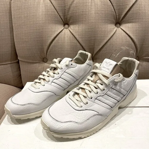 Adidas ZX 1000 C Sneakers Size 12 FY7236 White Cream Leather