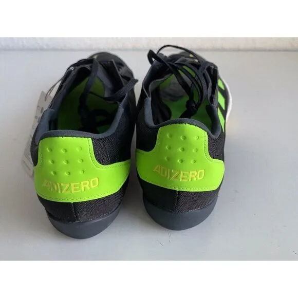 Adidas ADIZERO AMBITION Track Spikes GY8401 Black Solar Green Men’s Size 13 NEW