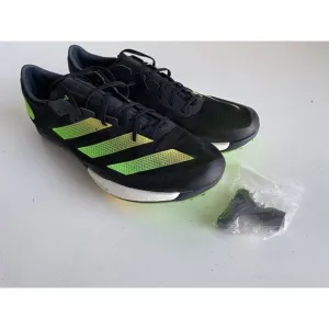 Adidas ADIZERO AMBITION Track Spikes GY8401 Black Solar Green Men’s Size 13 NEW