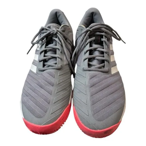 Adidas Barricade 2018 Boost 'Gray White' AH2094 Men's Tennis Sneakers 13 RARE