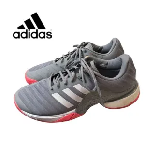 Adidas Barricade 2018 Boost 'Gray White' AH2094 Men's Tennis Sneakers 13 RARE