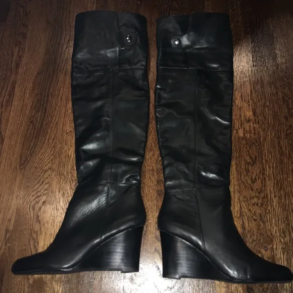 Adrienne Vittadini Mac Convertible tall knee-high leather boots