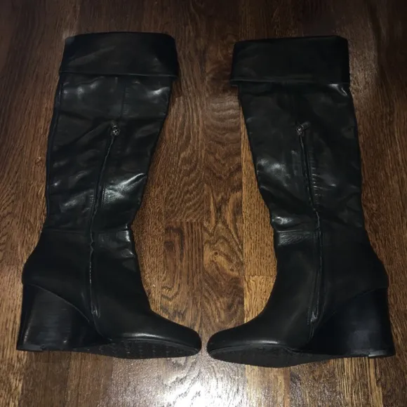 Adrienne Vittadini Mac Convertible tall knee-high leather boots