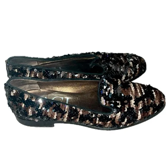 AGL Atillio Giusti Leombruni Women Sequin Shoes 37 (US 7), Used, Made in Italy