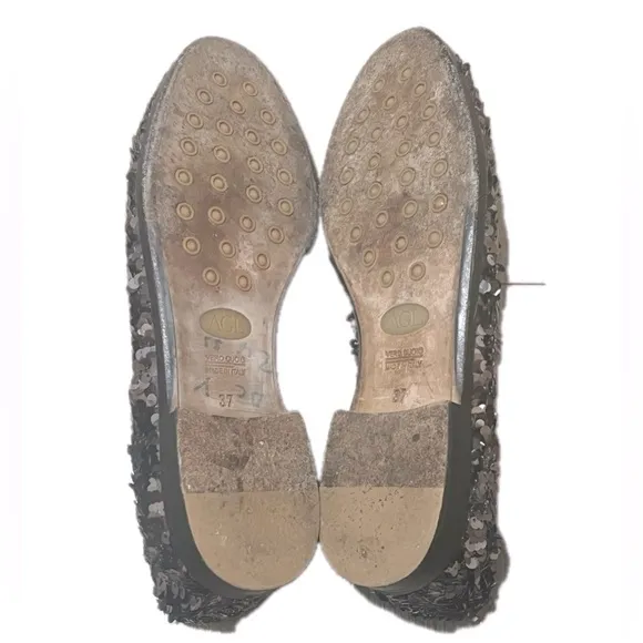 AGL Atillio Giusti Leombruni Women Sequin Shoes 37 (US 7), Used, Made in Italy