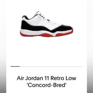Air Jordan 11 Retro Low Concard Bred Sz 10.5 men Used 2 times