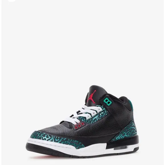 AIR JORDAN 3 RETRO BLACK AND HYPER JADE Sneakers