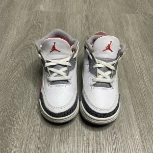 Air Jordan 3 Retro Fire Red TD Shoe Size 9c Red DM0968-160 Preowned