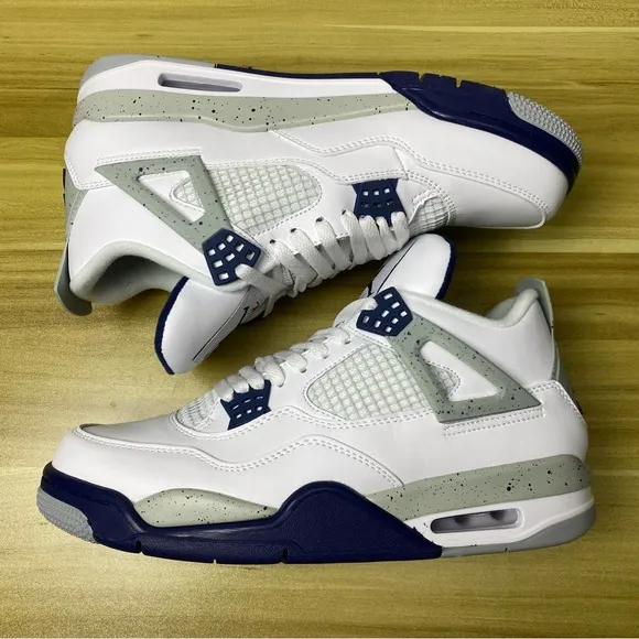 Air Jordan 4 “Midnight Navy” Men’s Athletic Casual Shoes Sneakers -Size 10.5