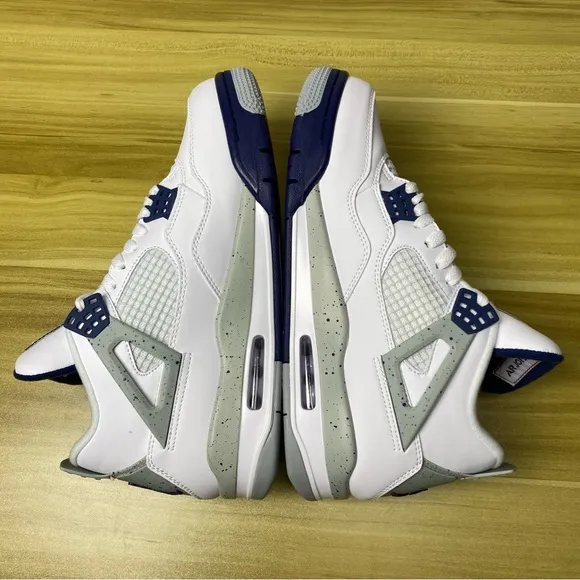 Air Jordan 4 “Midnight Navy” Men’s Athletic Casual Shoes Sneakers -Size 10.5
