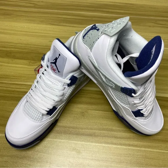 Air Jordan 4 “Midnight Navy” Men’s Athletic Casual Shoes Sneakers -Size 10.5