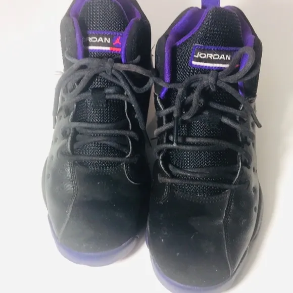 AIR JORDAN JUMPMAN TEAM II BLACK FIERCE PURPLE