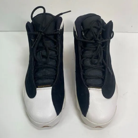 Air Jordan Retro 13 GG Sneakers Youth Size 5Y High Top Lace Up Black Gold White