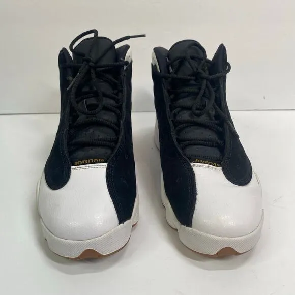Air Jordan Retro 13 GG Sneakers Youth Size 5Y High Top Lace Up Black Gold White