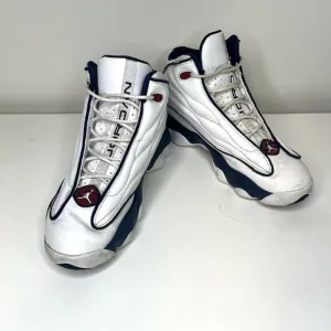 Air Jordan Youth Pro Strong GS White Midnight Navy Basketball Shoes size 7Y