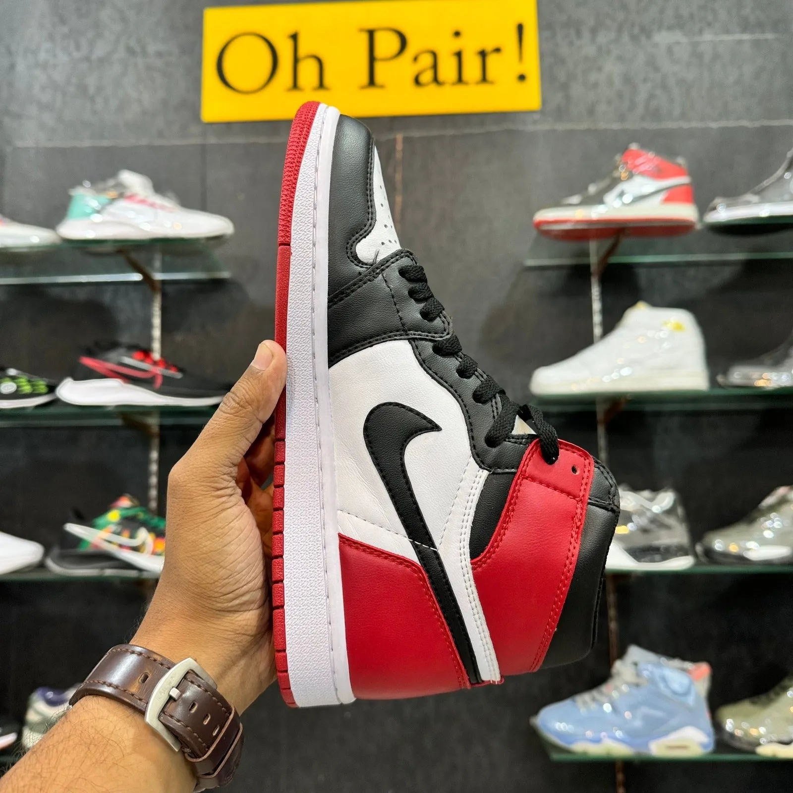 AJ 1 Retro Black Toe High (Dot Perfect)