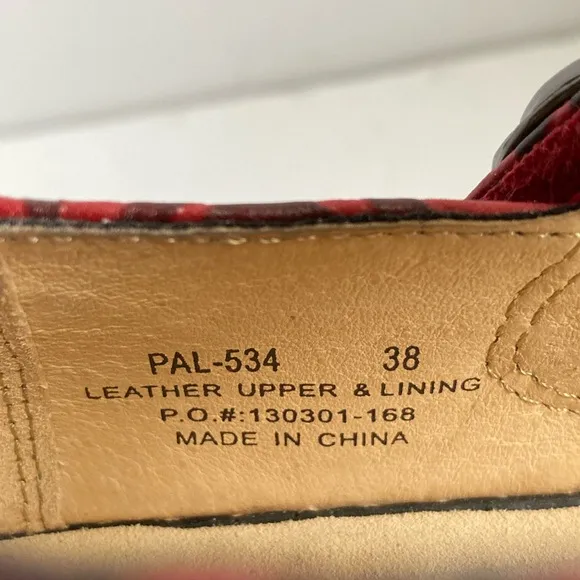 Alegria Paloma Embossed Rose Wine Mary Jane Shoes Size 38, US 7.5-8