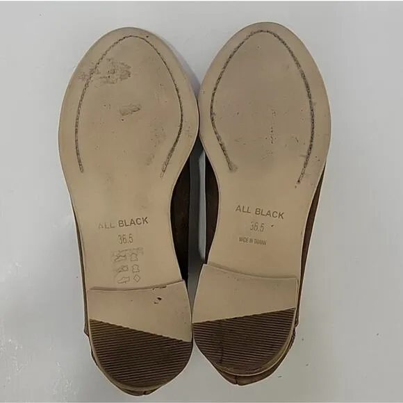 All Black Women's Oxford Shoes