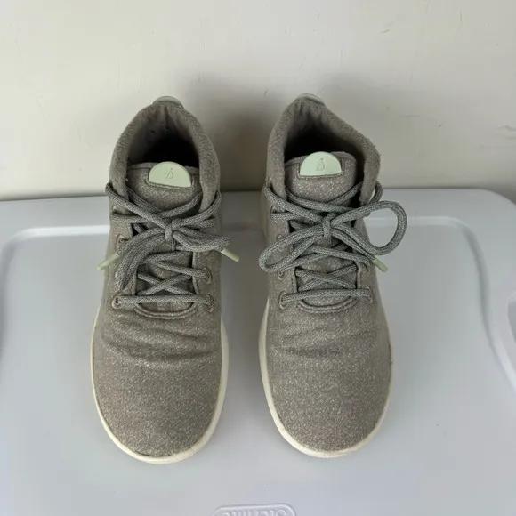 Allbirds Mens Wool Runner Up Mizzle Athletic Shoes Sz 9 Grey High Top