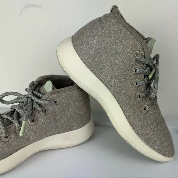 Allbirds Mens Wool Runner Up Mizzle Athletic Shoes Sz 9 Grey High Top