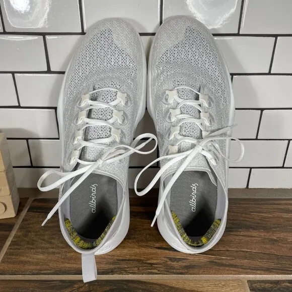 allbirds SuperLight Trainer Mens Size 9.5 Shoes Blizzard White Low Top Sneaker
