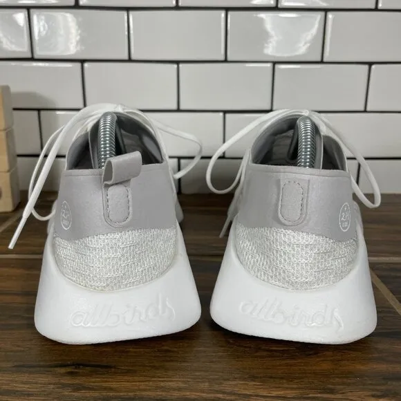 allbirds SuperLight Trainer Mens Size 9.5 Shoes Blizzard White Low Top Sneaker