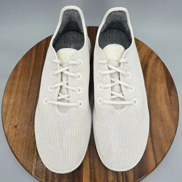Allbirds Tree Runners Shoes Men's 12 White Low Top Lace Up Athletic Sneakers