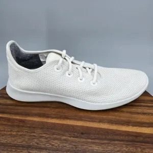 Allbirds Tree Runners Shoes Men's 12 White Low Top Lace Up Athletic Sneakers