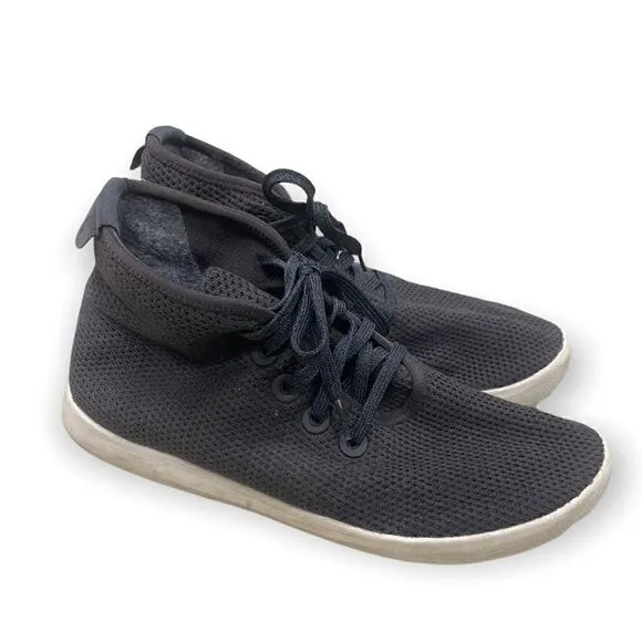 Allbirds Tree Topper TT High Top Sneaker mens Sz 9 Wool Lined Shoes Charcoal
