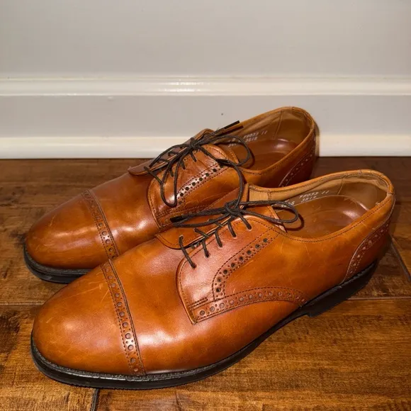 Allen Edmonds Benton cap toe oxford shoes size 10.5 D