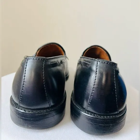 ALLEN EDMONDS Dalton Cap Toe Kiltie Tassel Dress Shoes Black Custom Calf Size 8