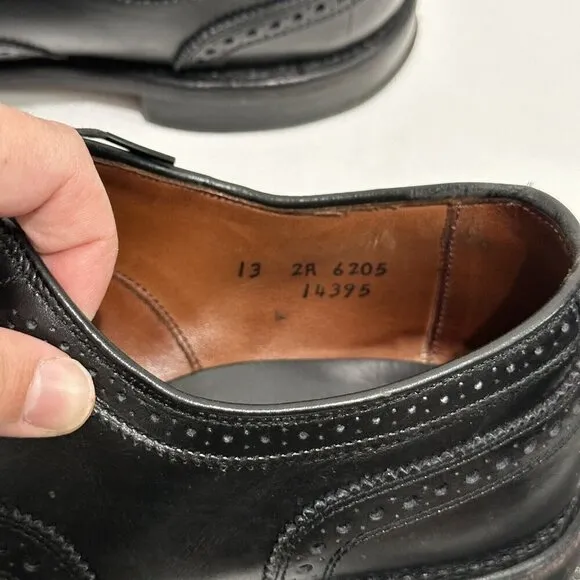 Allen Edmonds McAllister Wingtip Mens Shoes Oxford Sz 13 6205 Black Leather