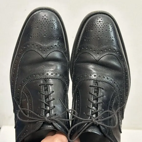 Allen Edmonds McAllister Wingtip Mens Shoes Oxford Sz 13 6205 Black Leather