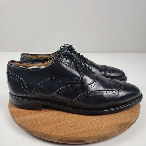 Allen Edmonds McClain Wingtip Black Leather Dress Shoes Oxfords Men’s Sz 11 3E