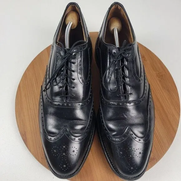Allen Edmonds McClain Wingtip Black Leather Dress Shoes Oxfords Men’s Sz 11 3E