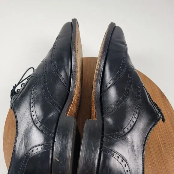 Allen Edmonds McClain Wingtip Black Leather Dress Shoes Oxfords Men’s Sz 11 3E