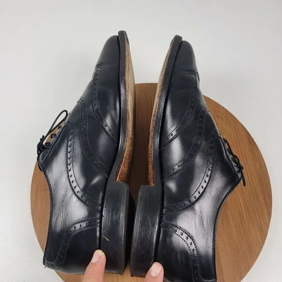 Allen Edmonds McClain Wingtip Black Leather Dress Shoes Oxfords Men’s Sz 11 3E