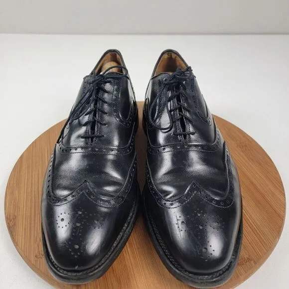 Allen Edmonds McClain Wingtip Black Leather Dress Shoes Oxfords Men’s Sz 11 3E