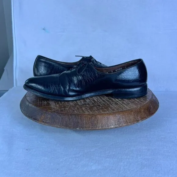 Allen Edmonds Shoes Mens 12 Black Leather Ashbury Oxford Lace Up Made In USA