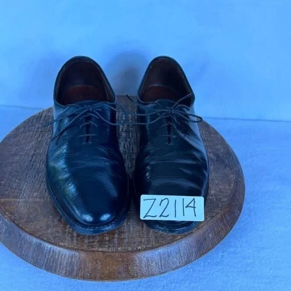 Allen Edmonds Shoes Mens 12 Black Leather Ashbury Oxford Lace Up Made In USA