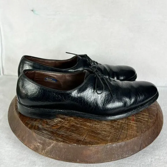 Allen Edmonds Shoes Mens 12 Black Leather Ashbury Oxford Lace Up Made In USA